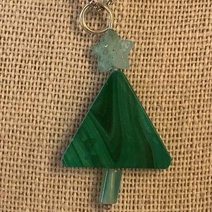 Malachite Tree Earrings and Necklace 🎁